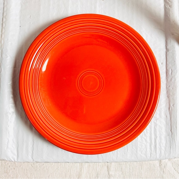 3 Piece Fiesta Persimmon Plates Modern Lead Free - Picture 2 of 11